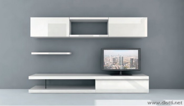 Day living room furniture PD15 glossy white